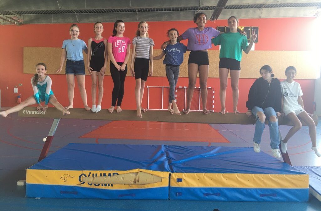 Les Benjamines ont fait leur 1ère compétition de Gymnastique